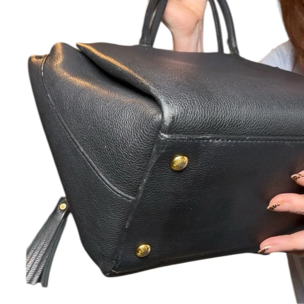 Louis Vuitton Lockmeto tote in black grained calfskin leather